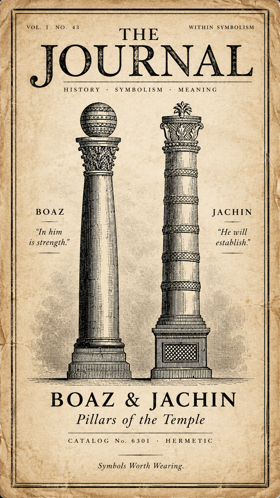 Boaz & Jachin — Pillars of the Temple