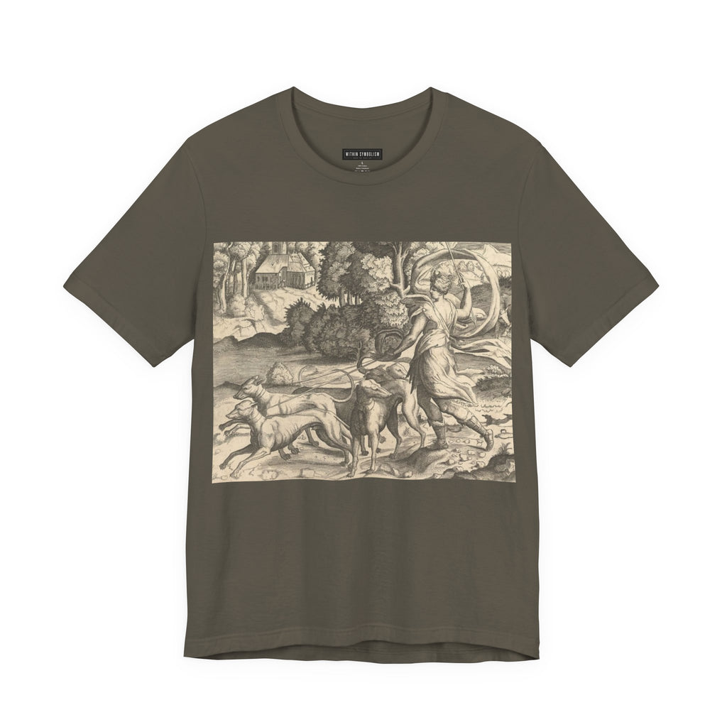 Diana the Huntress | Renaissance Engraving