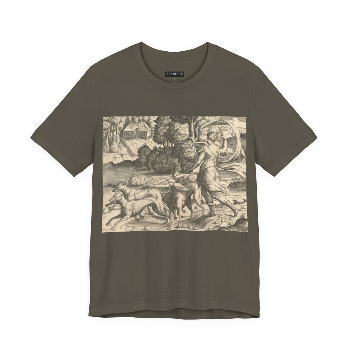 Diana the Huntress | Renaissance Engraving